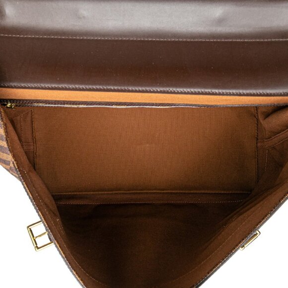 LOUIS VUITTON Brown Damier Leather Shoulder Bag - Picture 6 of 9